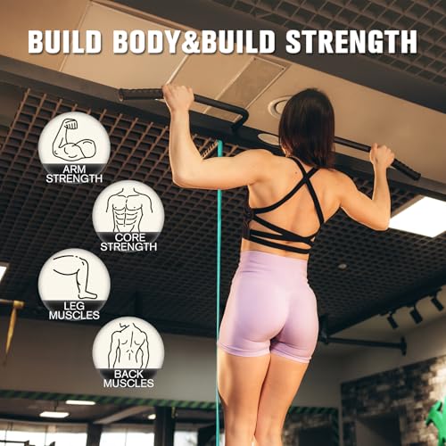 RitFit Pull Up Assist Band - Premium Resistance Band for Pull Up Assistance, Resistance Training, Body Stretching, Powerlifting, Mobility Training - color: Rose Pink
