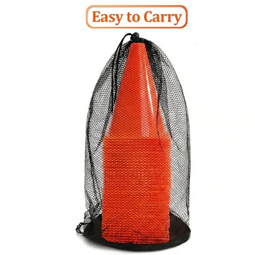 40 Pack Plastic Training Cones, 7 Inch Plastic Soccer Cones, Agility Marker Cone Traffic Cone for Basketball, Football, Skating Drills Practice, Indoor and Outdoor Games