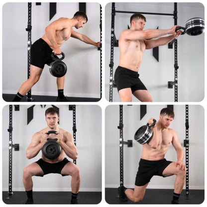 Kensui EZ-BELL Adjustable Kettlebell Handle for Weight Plates - size: PRO (100lb Capacity)