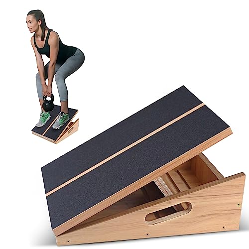 66FIT Slant Board Adjustable Stretch Board Wooden Slant Board