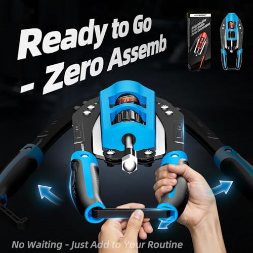 EAST MOUNT Twister Arm Exerciser - Adjustable 22-440lbs Hydraulic Power, Home Chest Expander, Shoulder Muscle Training Fitness Equipment, Arm Enhanced Exercise Strengthener - color: Black&Blue