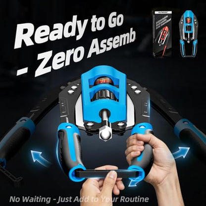 EAST MOUNT Twister Arm Exerciser - Adjustable 22-440lbs Hydraulic Power, Home Chest Expander, Shoulder Muscle Training Fitness Equipment, Arm Enhanced Exercise Strengthener - color: Black&Blue