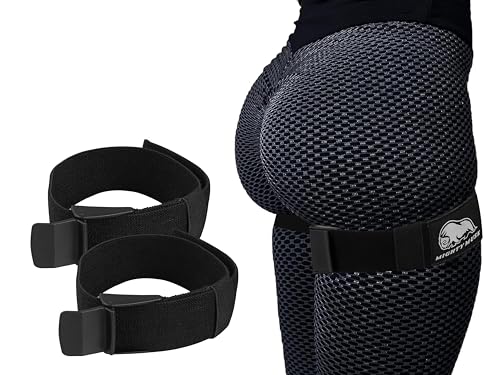 BFR Occlusion Bands for Women Blood Flow Restriction Workout Bands for Leg, Glute & Hip Building Fabric Resistance Loop for Squats, Thigh Toning, Butt Lifting & Muscle Growth - color: Black