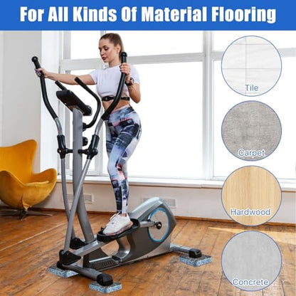 6 Pcs Anti-Vibration Rubber Mat, 4" X 4" X 0.8" Shock Absorbing Treadmill Pads, High Density Mats for Protect Floors, Washer, Dryer, Air Compressor
