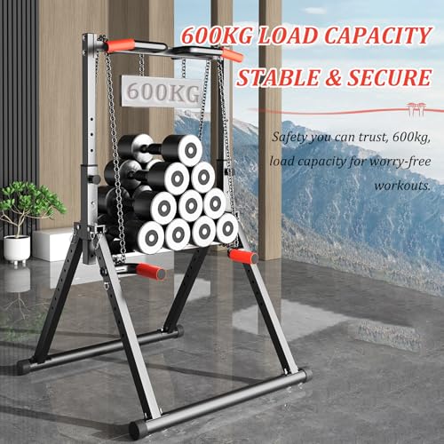 Indoor Pull-up Bar For Home Use, Pull Up Dip Station Foldable, Freestanding Fitness Equipment, 8-level Height Adjustment, Freestanding Pull-up Bar Fitness, Load-bearing 600kg, For Home Outdoor