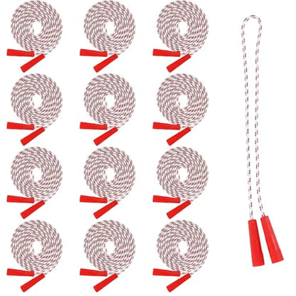 ArtCreativity 84 Inch Nylon Ropes for Kids - Pack of 12 - Durable Jump Ropes with Plastic Handles - Healthy Indoor and Outdoor Activity, Classroom Gifts, Party Favors, Gifts for Boys and Girls