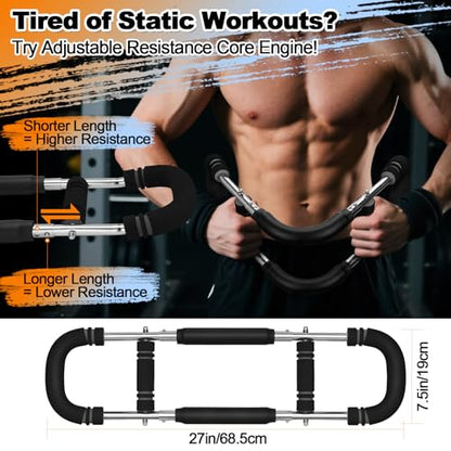 Twister Arm Trainer, 20-60lbs Adjustable Resistance Arm Trainer for Men&Women, Chest Workout Equipment Exercise Equipment for Home, Build Chest Clip Muscle Arm Strength Portable Workout Equipment - style: 20-60LBS