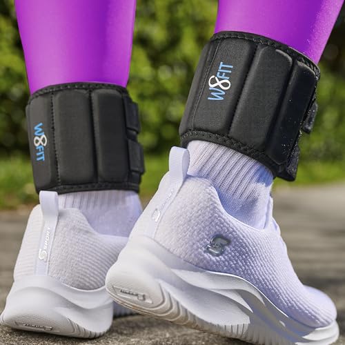 Adjustable Ankle Leg Weights Set of 2 Washable with Removable Weights up to 4.5 LBS
