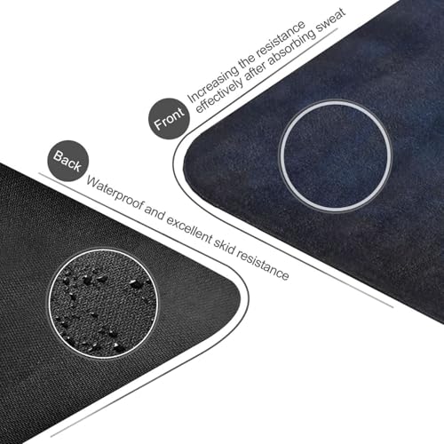Kigai Travel Yoga Mat 71" x 24" Non Slip Natural Rubber Foldable Exercise Mat Ultra Thin 1.5mm Lightweight for Fitness, Pilates & Home Workout, Blue Lightning