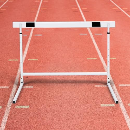 Adjustable Height Hurdles from 27 to 42 Inch Foldable Track and Field Equipment Jumping Speed and Agility Training Hurdle for Track Soccer Athletic Basketball Courses Drills