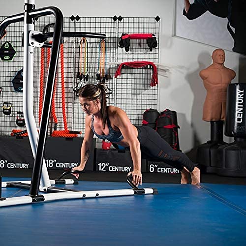 Century Fitness Training Station One Size Fits Most, Upper Body, Martial Arts, Bolt for Heavy Hanging Bag, Pull Up Bars, Dip Handles, Push Up Handles, Holds Up to a 100lb Bag