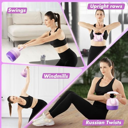 Yes4All Kettlebell Sets - Adjustable Kettlebell Set for Strength Training - Kettlebells Adjustable Weight for Versatile Workouts - color: A. Purple, style: A. Single