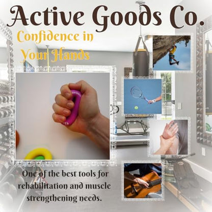 Hand Exerciser - PROFESSIONAL GRADE, Set or Single, Different Sizes. Visit to see more! Bague classique en silicone parfaite pour améliorer la force, la puissance et la vitesse dans les poignets. - size: 16 Single Ring - 3.5 in - 100 lb