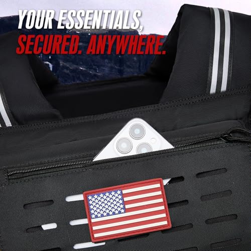 KRYLIX Adjustable Weighted Vest for Men and Women 40lbs Heavy Duty Workout Vest with Removable Iron Weights & Reflective Stripe for Strength Training Running Rucking and Calisthenics