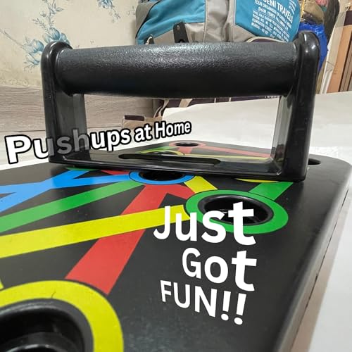 Pushup Board + Tummy Trimmer with Adjustable Hand Gripper 5 to 60 kg for Building a Complete Strength Building Home gym - TRICEP Exerciser, Bicep Builder, Chest Expander, Back Bitters