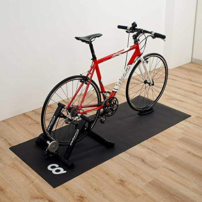 CyclingDeal Bike Trainer Floor Mat - Compatible with Indoor Exercise Stationary Bike Treadmill Elliptical Waterproof Gym Flooring Equipment - Indoor Cycle Stepper - Soft 30" x 72" (76 x 183cm) - size: 72"L x 30"W x 0.3"Th