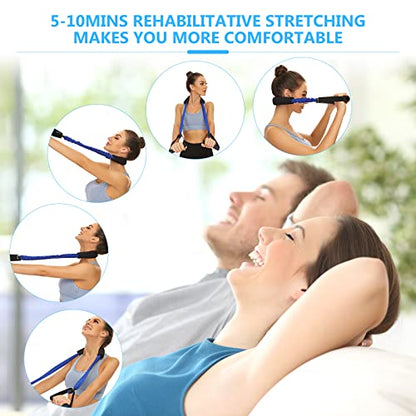 Neck Stretcher Exerciser, Cervical Traction Device for Neck Pain Relief and Cervical Spine Alignment. Portable Neck Traction Exerciser for Home/Office, Neck and Shoulder Relaxer. (20-25 Pounds) - size: 20-25 Pounds