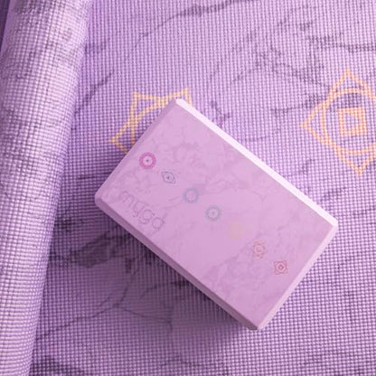 MYGA Yoga Block,Lightweight EVA Foam Yoga Brick,High Density Non-Slip Block for Yoga Poses, Pilates, Balance and Flexibility - color: Chakra