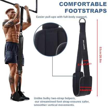Pull Up Assistance Bands, Adjustable Heavy Duty Assisted Bands for Pull Ups - color: Black