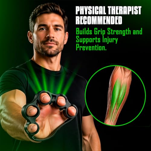Flex Bars Training Kit with Hand Therapy Ring and Finger Exerciser - 4 Resistance Bars Set for Elbow Therapy and Grip Strength - Relieves Tennis Elbow Pain - Flex Bars for Physical Therapy