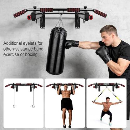 Multi-Functional Pull Up Bar for Home Gym, Multi-Grip Strength Training Fitness Chin Up Bar, 250 lbs Capacity