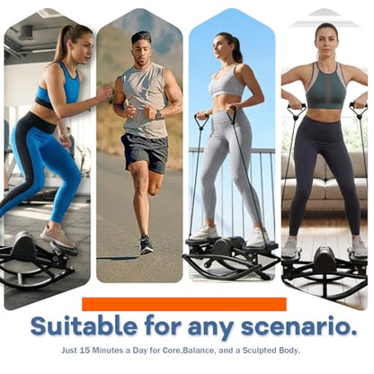 Rock Stepper,Portable Rocking Stepper Machine– Low-Impact Home Fitness Machine with Built-in Counter, 330 lbs Capacity, Compact & Lightweight for Apartments