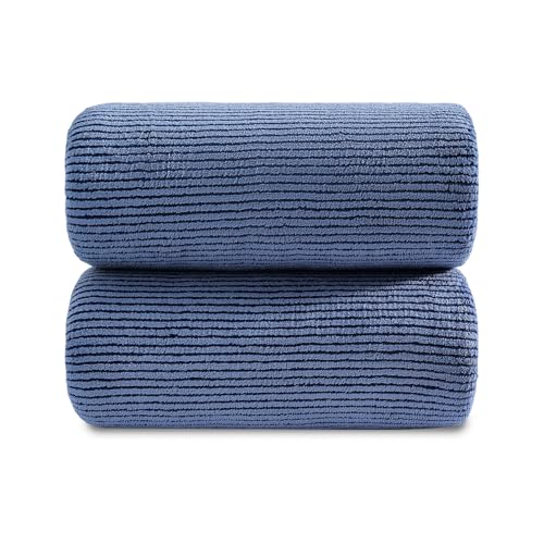 Jessy Home 2 Pack Navy Hand Towel Set 16x31,Ultra Soft Microfiber Towel for Bathroom Highly Absorbent & Quick Dry Hand Face Towel,Multi-Purpose Luxury Premium Towel for Kitchen,Hotel,Shower,Spa,Gym - color: Navy Blue, size: 2 Piece Hand Towel (16 x 31 in)
