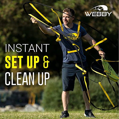 Webby Agility Trainer – Circle Speed and Agility Ladder for High Intensity Reactive Footwork Drills and Skills – A Circular Piece of Reaction Training Equipment That Changes The Way You Move - style: Original