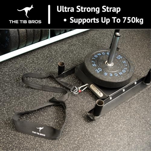 Tib Bros Premium Sled Strap- 8ft Long Belt for Backwards Sled Dragging, ATG Workouts