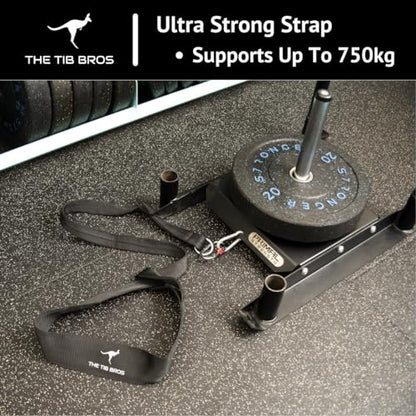 Tib Bros Premium Sled Strap- 8ft Long Belt for Backwards Sled Dragging, ATG Workouts
