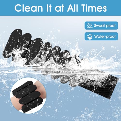 Wrist Weights, 2Pack Wearable Wrist Ankle Weights for Women & Men, Adjustable Arm and Leg Weights, Silicone Weighted Bangles for Walking Yoga Pilates Running Dance Gym 2lb - color: Black