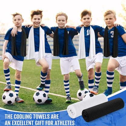 Hosuly 30 Pack Cooling Towels 40"x12" - color: Black, White