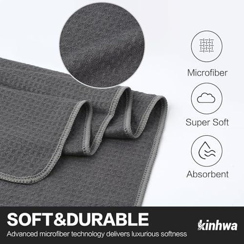 Gym Towels - Absorbent Wicking Workout Towels, Quick Dry & Compact, Ideal for Yoga, Fitness, Treadmill or Indoor Bike
