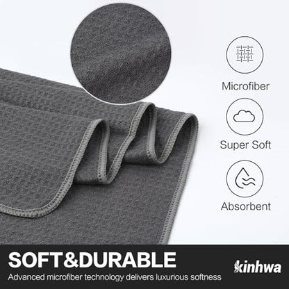 Gym Towels - Absorbent Wicking Workout Towels, Quick Dry & Compact, Ideal for Yoga, Fitness, Treadmill or Indoor Bike