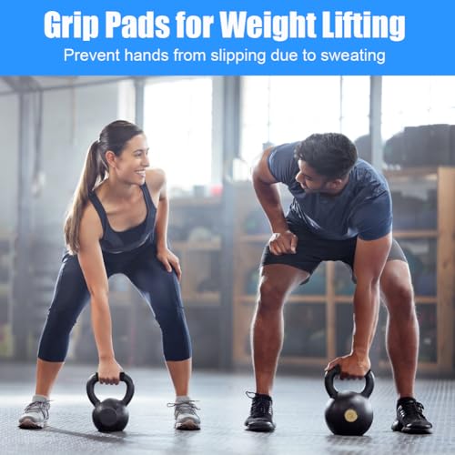 12 Pcs Gym Grip Pads for Weight Lifting Workout, Lifting Grips, Hand Pads, Adjustable Neoprene Padded for Men Women Fitness Strength Training