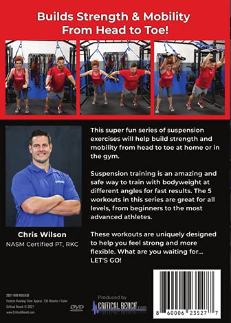 CRITICAL BENCH at Home Suspension Strap Workout DVD Full Body Workout Build Strength & Mobility from Head to Toe
