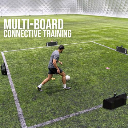 RXTR PRO Coach Soccer Training System - Smart Reaction Light & Soccer Rebound Board with Real-Time Scoring, 17 Pre-Programmed Drills, App-Free Training for All Skill Levels