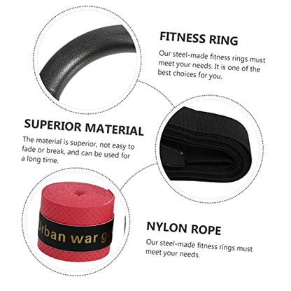 Adjustable Fitness Ring 2 Pcs/Set Home Gymnastics Supplies Easy Install and Disassemble Random Color