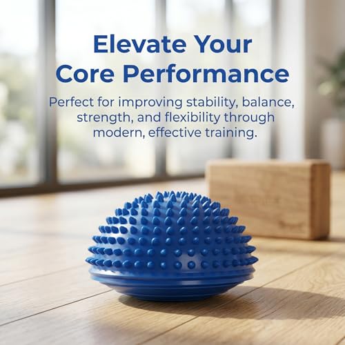 Fasmov Balance Pods Balancing Hedgehog Stability Balance Trainer Dots with Pump, Set of 6