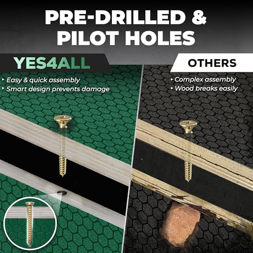 Yes4All 3 in 1 Non-Slip Wooden Plyo Box, Step Up Box for Workout, Plyometric Jump Box for Skipping, Jumping, Lunges, Squats, Dips