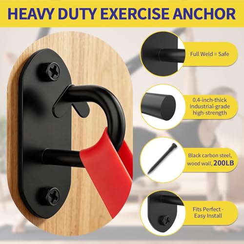 GPANDAG 3 Pack Resistance Band Wall Anchor