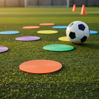 Flat TPE Training Marker Disc for Soccer and Agility Drills, 9.1 Inch (1 PC)