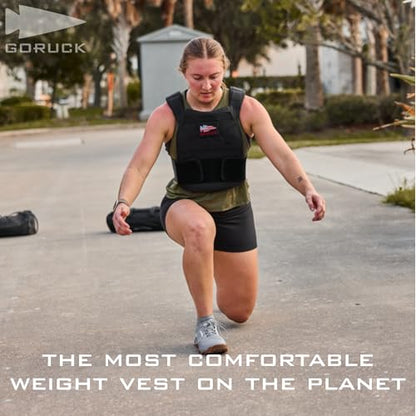 GORUCK Rucking Weighted Vest for Men and Women - Ergonomic Design for Walking, Running, and Weight Loss Training - Adjustable Weighted Vest with Strorage Pocket