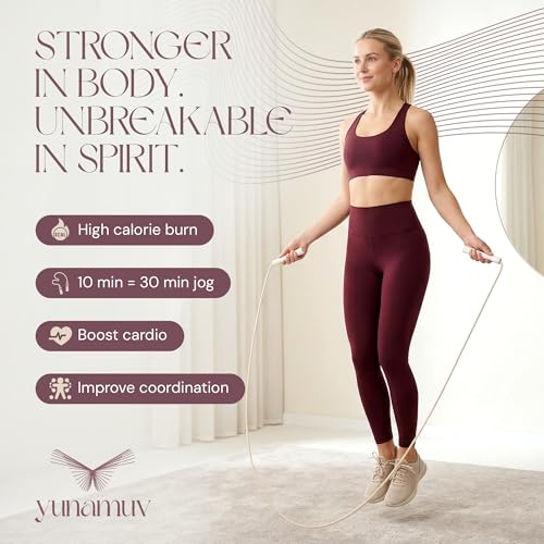 Jump Rope – Adjustable 3m PVC Jumping Rope with PP Handles, 100g Lightweight Design, Great for Exercise & Fitness Accessories, Cardio & Training, Smooth Rotation for Beginners & Athletes