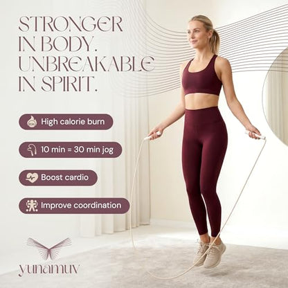 Jump Rope – Adjustable 3m PVC Jumping Rope with PP Handles, 100g Lightweight Design, Great for Exercise & Fitness Accessories, Cardio & Training, Smooth Rotation for Beginners & Athletes