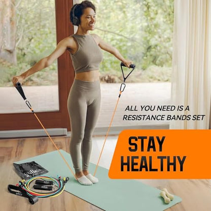 Resistance Bands, Exercise Bands, Workout Bands, Resistance Bands for Working Out with Handles for Men and Women, Exercising Bands for Fitness Weights Work Out at Home