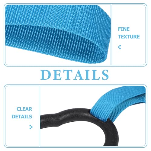 IMIKEYA Gymnastic Rings Set and Adults, Non-Slip Blue Fitness Rings with Adjustable Straps, Home Indoor Pull-up and Strength Training Equipment and Beginners