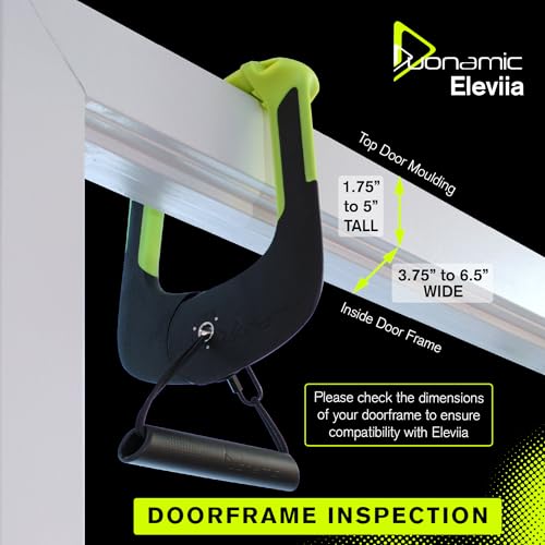 Eleviia: Portable Doorway Pull-Up Bar – Lightweight, Travel-Ready, 250 lb Capacity