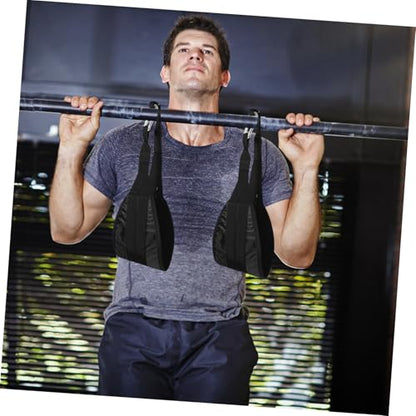 Toddmomy Hanging Ab Straps for Pull Up Bar Adjustable Fitness Straps Sturdy Nylon Soft Padding Ab Sling Kit for Strength Training Suitable for Home Gym Workouts