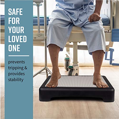 Hoovy 3.5” Step Riser – Portable One Step Stool for Elderly & Disabled –Antislip Half Step for Indoor & Outdoor Stairs, Cars, Bed, Chair, Shower – Lightweight Mobility Safety Tread for Up to 400lbs